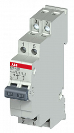 E214-25-202 Переключатель 3-поз. I-0-II на DIN-рейку 25А 2ПК 250В AC ABB. Вид 1
