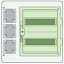 Бокс 24 мод.настенный IP65 серый +3 отверстия с интерфейсным модулем, Schneider Electric. Вид 1.