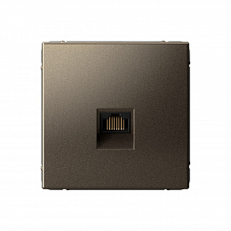 Розетка компьютерная RJ45, кат. 5е, механизм (мокко) ARTGALLERY Systeme Electric. Вид 1