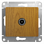 Розетка TV проходная 4db, механизм (дерево дуб) Glossa Systeme Electric. Вид 1.