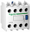 Блок дополнительных контактов,2НО+2НЗ, фронтальный монтаж Schneider Electric. Вид 1.