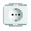 20 EUC-24G Розетка 2Р+Е alpha nea альпийский белый ABB. Вид 1.