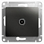 Розетка TV, механизм (антрацит) Glossa Systeme Electric. Вид 1.