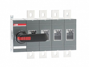 OT630E04P Рубильник 4-х полюсный на 630А (с ручкой и переходником) ABB. Вид 1