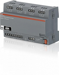 SA-M-8.8.1  Релейный активатор/бинарный вход, 8-канальный, 6А ABB. Вид 1
