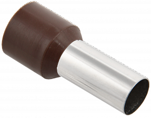 Наконечник-гильза Е25-16 25мм2 с изолированным фланцем (коричнево-зеленый) (100 шт) ИЭК. Вид 1