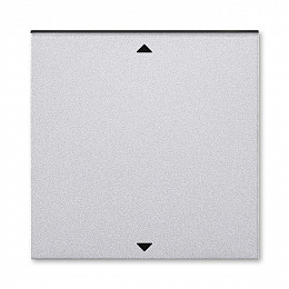 Управляющий элемент Busch-Jalousiecontrol® с маркировкой серебро / дымчатый чёрный Levit ABB. Вид 1