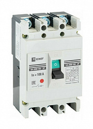 ВА-99М Выключатель автоматический 3-х полюсный 100/40А 3P 35кА  EKF PROxima. Вид 1