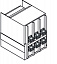 Комплект силовых выводов фиксированной части HR/VR E1.2 W FP 4шт ABB. Вид 1.