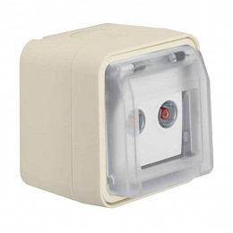 Розетка антенная, 2 отверстия (полярная белизна) W.1 Berker. Вид 1