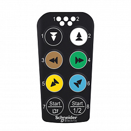 Наклейка для компакт пульта ZART цветные Schneider Electric. Вид 1