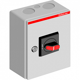 OTR32B3M Рубильник в боксе до 32A 3-полюсный, перфорация 4х25.5+ 2x16.5 ABB. Вид 1