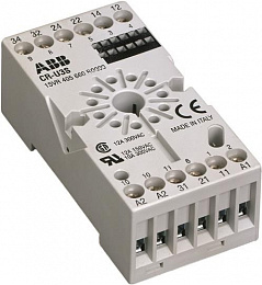 CR-U3S Цоколь для реле CR-U 3ПК с доп. модулем ABB. Вид 1