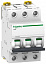 iC60L 3P 4A Автоматический выключатель 3-полюсный, 4A, 15кА (хар-ка K) Schneider Electric. Вид 1.