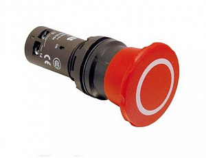 CE4T-10R-20 Кнопка аварийного останова с фиксацией 2НО поворотная 40мм ABB. Вид 1