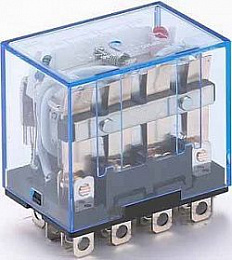 ПР102-4-10-024-AC Промежуточное реле 24B AC 4ПК (10А) DEKraft. Вид 1