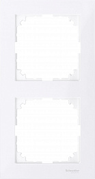 Рамка 2-постовая, sm (бриллиантовый белый) Merten M-Pure Schneider Electric. Вид 1