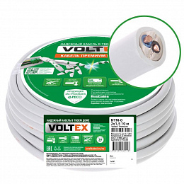 NYM-O 2х1,5 Кабель медный, ГОСТ 31996-2012, 380/660В (1 бухта-10м) Voltex ОКЗ. Вид 1