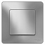 Переключатель 1-клавишный, С/У, (cх.6), 10а, 250b (алюминий) Blanca Systeme Electric. Вид 1.