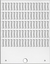 Держатель PMF-AC 66040N (20 TR) маркировки, самоклеящийся прозрачный, длина 20 мм TYCO. Вид 1