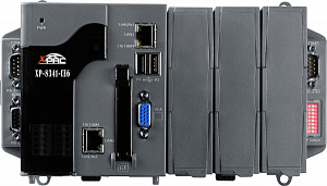 PC-совместимый контроллер AMD LX800 500МГц, 3xRS-232, 1xRS-485, 2xEthernet, 3 слота расширения, Win CE 6.0 ICP DAS. Вид 1