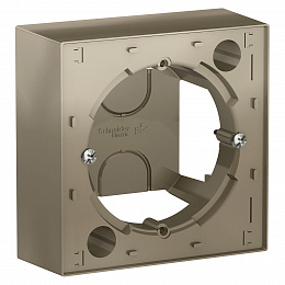 Коробка для наружного монтажа (шампань) Atlas Design Systeme Electric. Вид 1