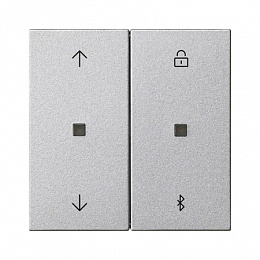 Накладка на жалюзийный выключатель (алюминий) System 55 Gira. Вид 1