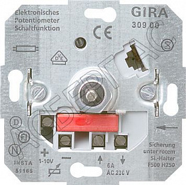 30900 Механизм светорегулятора (поворотный) 500Вт  GIRA. Вид 1