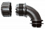 XF16/M20/C90/BL Фитинг PVC XF, 90°, нейлон, черный, резьба M20, Ø16, XF16/M20/C90/BL, (1упак-10 шт) ABB. Вид 1.