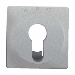 Накладка для жалюзийного замочного выключателя/кнопки (алюминиевый, бархатный лак) Q.1/Q.3 Berker. Вид 1