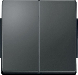 Клавиша двойная (антрацит) Merten Aquadesign Schneider Electric. Вид 1