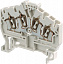 D2,5/5.I.4L Клеммник с 4 пружинами до 2.5 мм.кв., серый TYCO. Вид 2.
