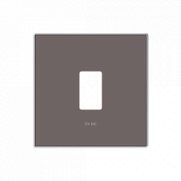 8585.2 TP Накладка для механизма USB зарядного устройства, SKY, Тауп ABB. Вид 1