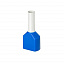 NC2-2513CD Наконечник двойной втулочный, нейлоновая изоляция 2х2,5мм\кв (1упак.-1000шт) АВВ. Вид 1.