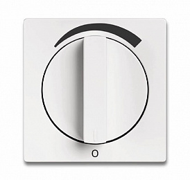 1740 DR/03-84 Плата центральная (накладка) с поворотной ручкой для регуляторов громкости WHD, тип LR mono BJ UP, с маркировкой, серия solo/future, цв. Вид 1