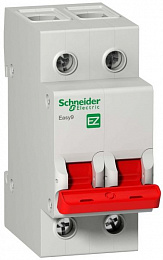 Рубильник 2-полюсный, 63A (модульный) EASY 9 Schneider Electric. Вид 1