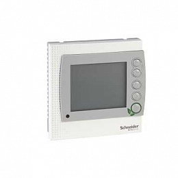 Термостат комн. цифровой tc303,вкл/выкл,для 4-тр. фанкойла,modbus,люкс Schneider Electric. Вид 1