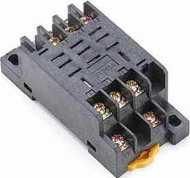 РР102-3-10 Розетка для реле 3 контакта 10А DEKraft. Вид 1