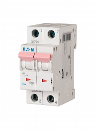 286550 PL6-B2/2 Автоматический выключатель 2-полюсный, 2А, 6kA (хар-ка B) Eaton. Вид 1