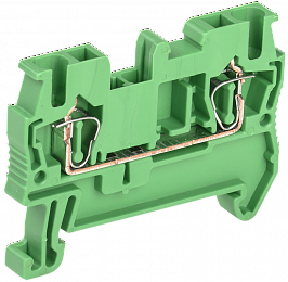Клемма пружинная КПИ 2в-1,5 17,5А зеленый ИЭК. Вид 1