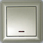 Выключатель 1-клавишный, с подсветкой, 16АХ, механизм (шампань) Wessen 59 Schneider Electric. Вид 1.