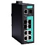 10-портовый неуправляемый коммутатор: 4х10/100 BaseTX, 4 x 100BaseSFP, 1 x 1000BaseTX, 1 x 1000BaseSFP, -10...+60C MOXA. Вид 1.