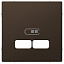 Центральная накладка для USB Механизма 2,1а (мокко) Merten D-Life Schneider Electric. Вид 1.