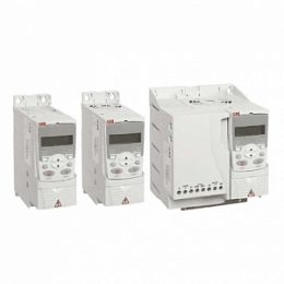 ACS350-01E-06A7-2 Преобразователь частоты 1,1кВт, 220В, 1 фаза, IP20 (без панели управления) ABB. Вид 1