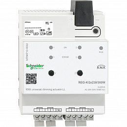 Универсальный диммер led reg/2x230/300вт Schneider Electric. Вид 1