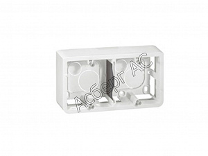 Коробка для накладного монтажа, горизонтальная на 4,5 или 2х2 модулей (40мм) Mosaic Legrand. Вид 1