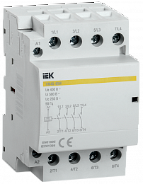 КМ40-40М Контактор модульный 4НО, 40А, 400В AC IEK. Вид 1