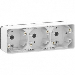 Бокс 2-постовый для накл. монтажа, IP55 (белый) Mureva Styl Schneider Electric. Вид 1