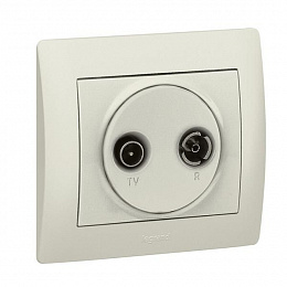 Накладка TV+FM розетки (pearl) Galea Life Legrand. Вид 1