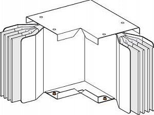 Секция угловая плашмя n1, 3l+n+per, al, 1000а Schneider Electric. Вид 1
